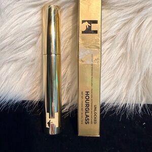 Hourglass Unlocked Ultra Black Mascara in Metallic Gold Tube